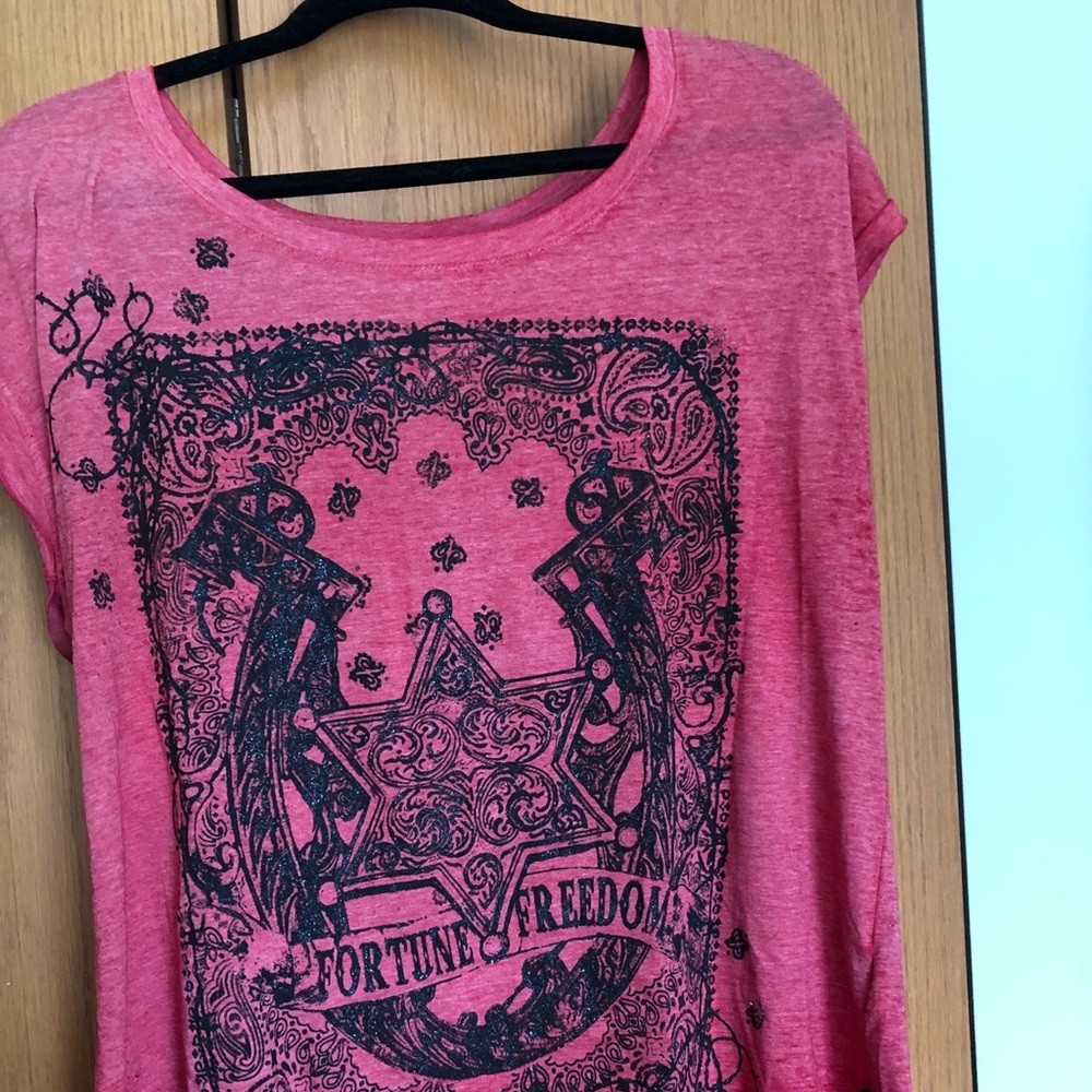 Rock & Republic Cap Sleeve T-shirt XL